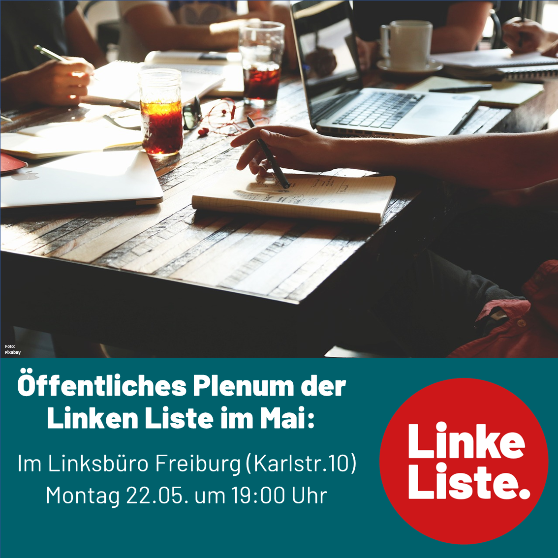 Terminänderung: Öffentliches LISB Plenum im Mai