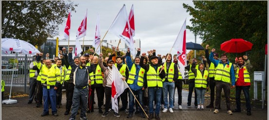 Solidaritäts-Kundgebung für die Erismann-Beschäftigten