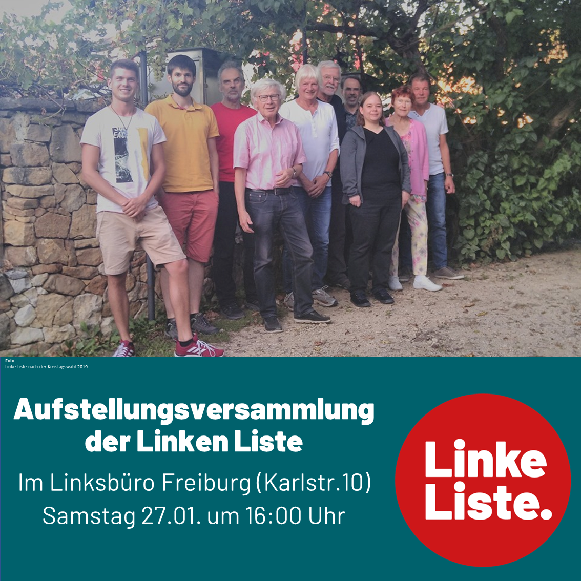 Listenaufstellung zur Kreistagswahl