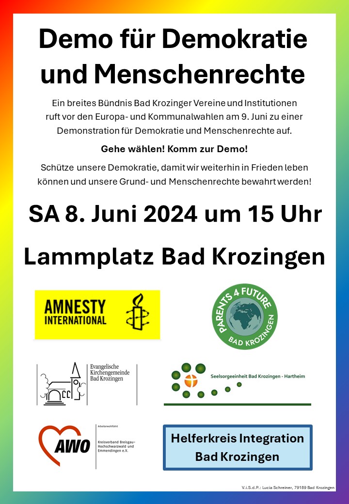 Demonstrationen für eine Brandmauer, Demokratie und Menschenrechte